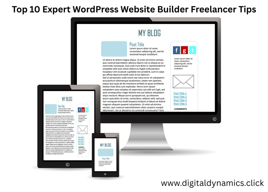  WordPress website builder freelancer creating a custom website

