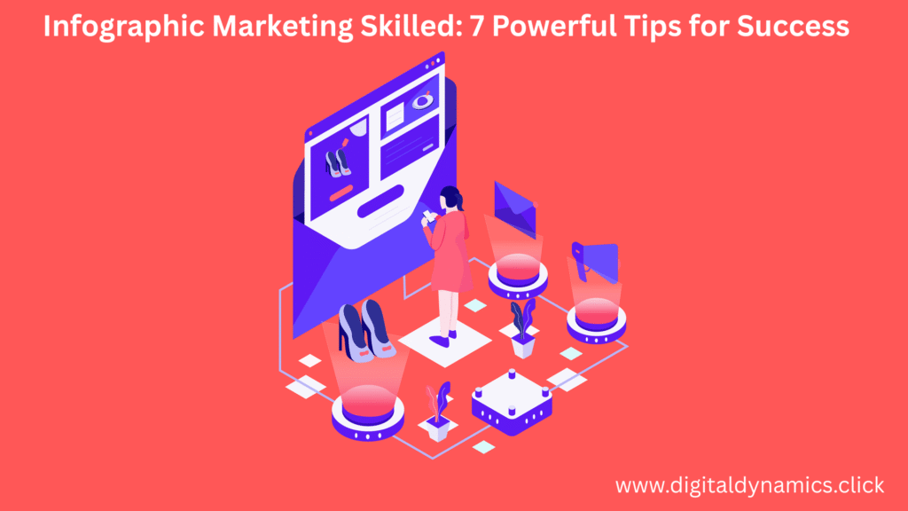 Infographic marketing skilled expert creating engaging visual content for higher audience engagement and brand growth.