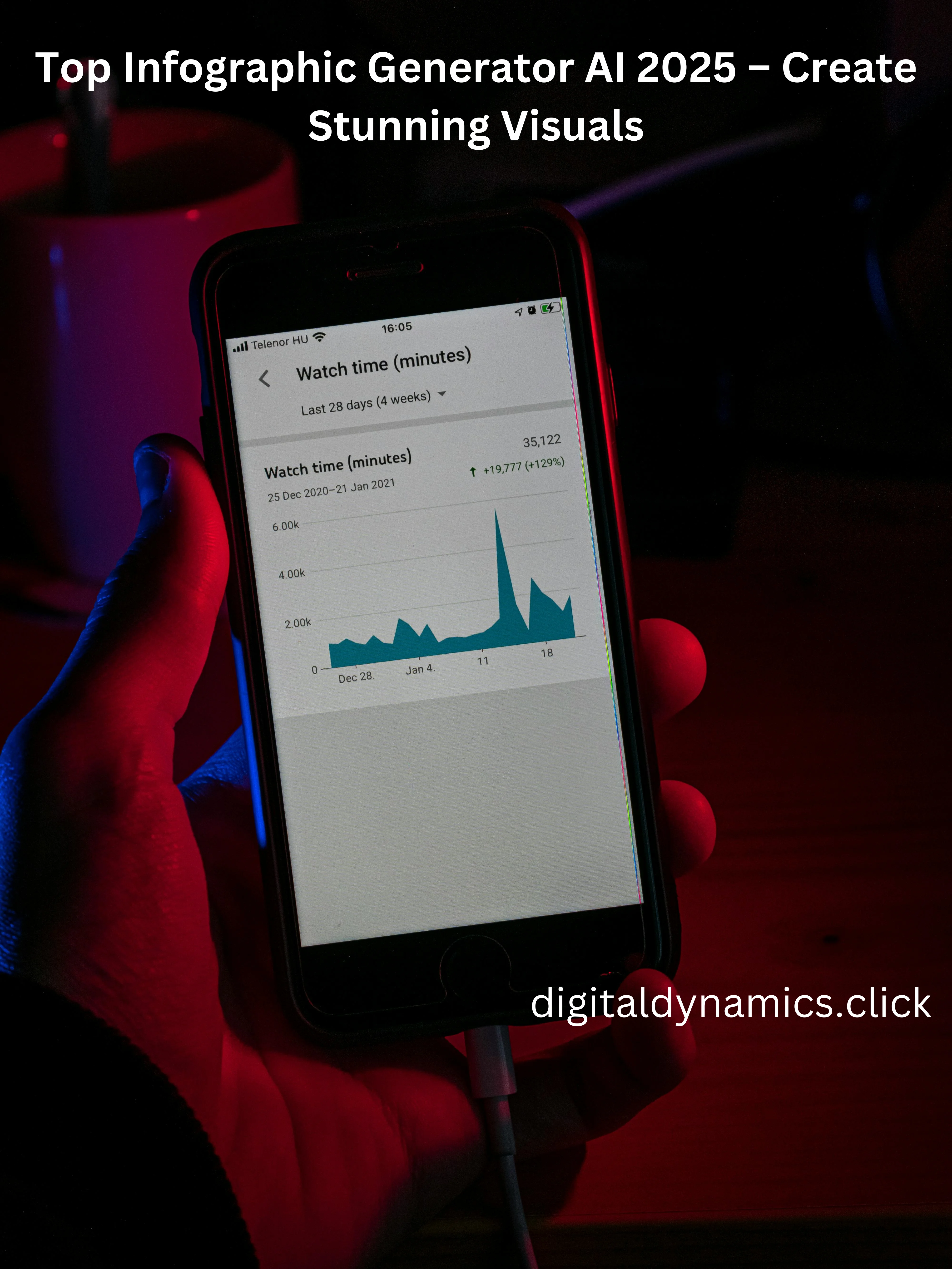 Infographic Generator AI creating a visually appealing infographic.
