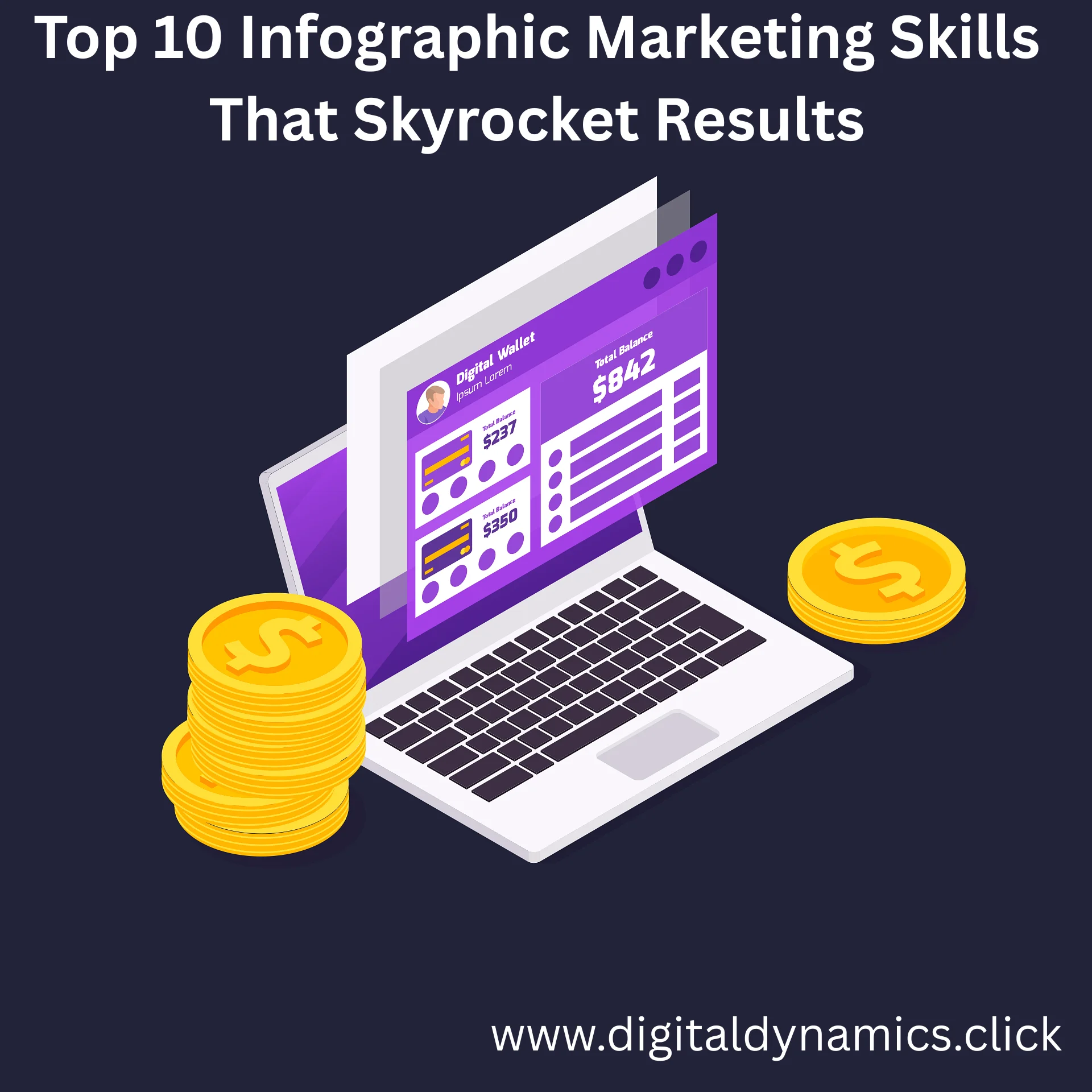 infographic marketing skills in digital campaigns