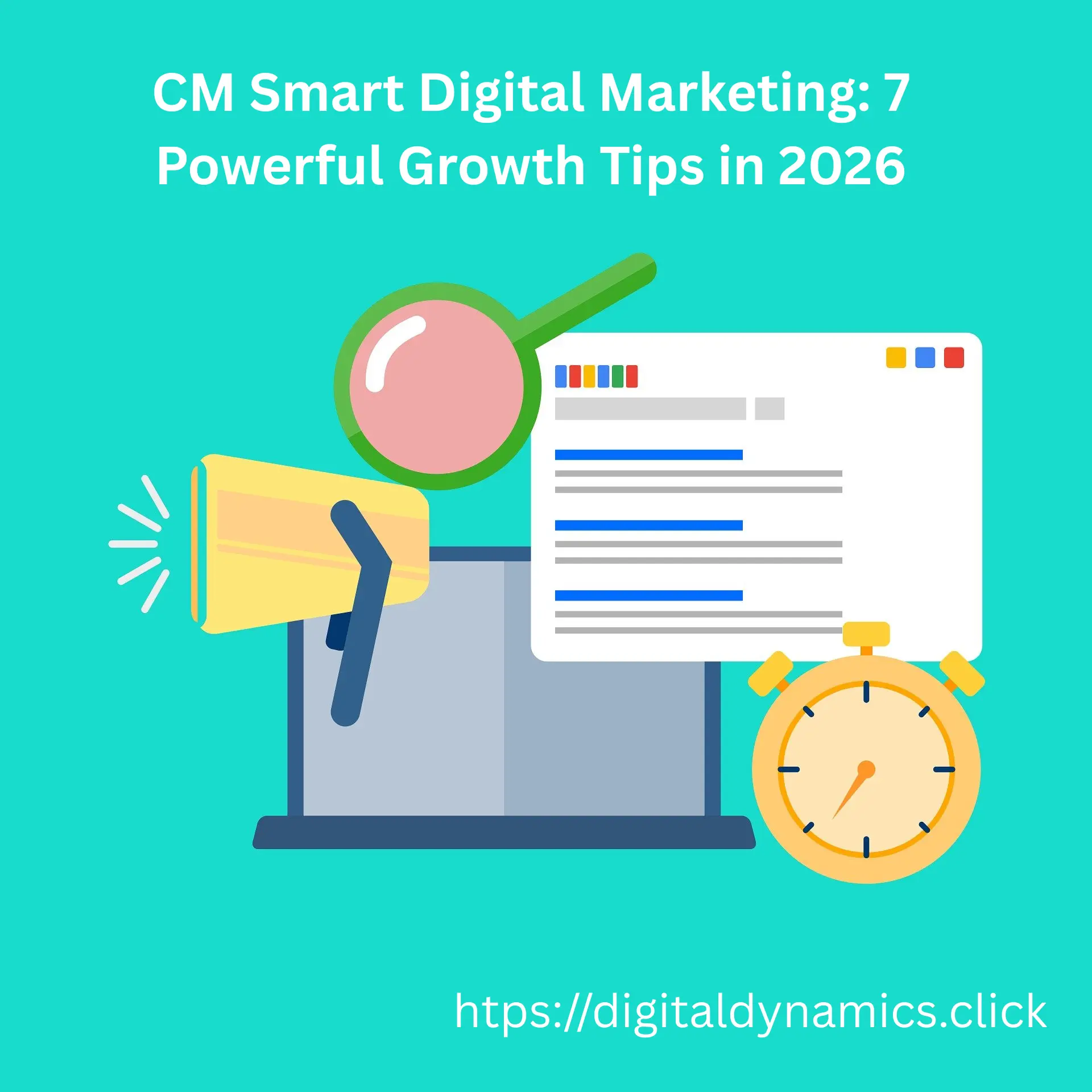 CM Smart Digital Marketing strategy illustration