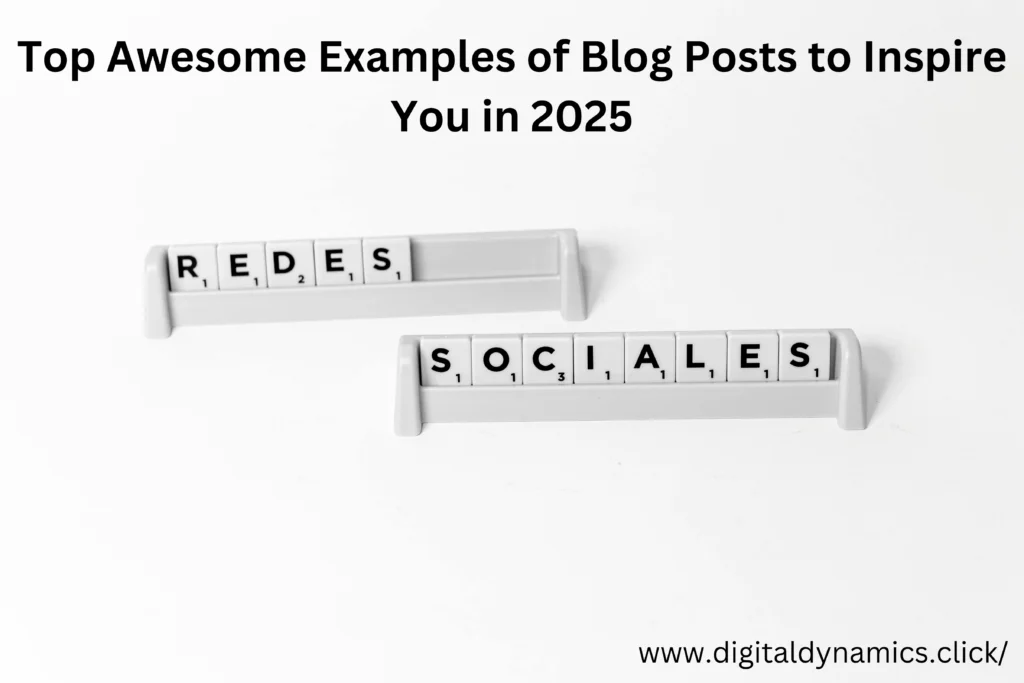 Creative examples of blog posts for inspiration